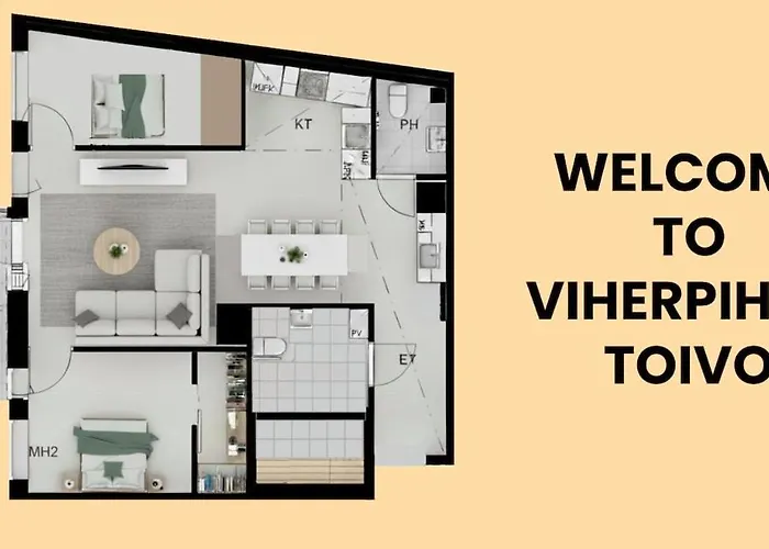 Viherpihan Toivo I 5g I Free Parking I Sauna アパート
